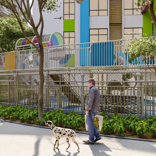 Multi-Level Urban Playground Structure - Outdoor Non-Powered Play Equipment for Singapore Residential Complexes - HonPlay