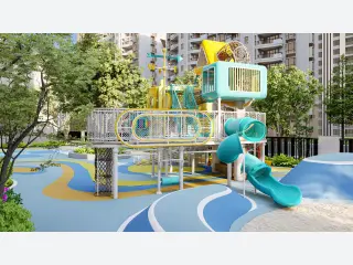 Nautical Theme Multi-Level Outdoor Playground - Premium Non-Powered Play Equipment — HonPlay