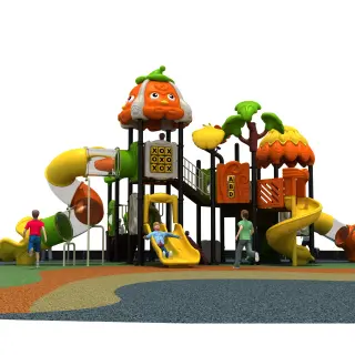 Pumpkin Theme Commercial Playground - Durable Outdoor Play Structure for Warsaw Public Parks - HonPlay