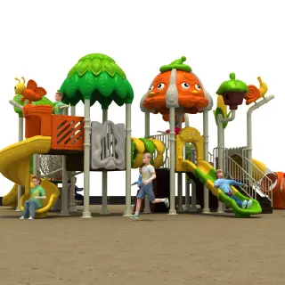 Nature-Themed Forest Adventure Playground - Commercial Outdoor Play Equipment for Warsaw Kindergarten Projects - HonPlay