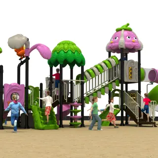 Enchanted Forest Multi-Level Playground - Commercial Outdoor Play Structure for Warsaw Public Parks - HonPlay