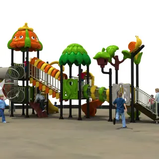 Forest Adventure Multi-Level Outdoor Playground - Commercial Grade Play Structure for Warsaw Public Parks - HonPlay
