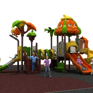 Nature-Themed Outdoor Playground Structure - Multi-Functional Play Equipment for Warsaw Residential Parks - HonPlay