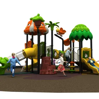 Forest Adventure Multi-Slide Playground - Durable Outdoor Play System for Warsaw Public Parks - HonPlay