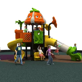 Pumpkin Theme Outdoor Playground Equipment - Commercial Grade Play Structure for Dubai Residential Parks - HonPlay