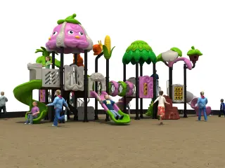 Nature-Themed Multi-Functional Playground - Commercial Outdoor Play Structure — HonPlay