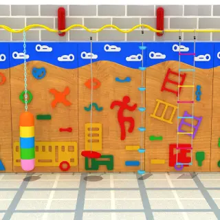 Interactive Indoor Sensory Climbing Wall - Commercial Soft Play Equipment for Warsaw Kindergarten - HonPlay