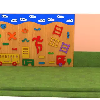 Interactive Sensory Climbing Wall - Educational Indoor Play Equipment for Berlin Kindergarten Projects - HonPlay