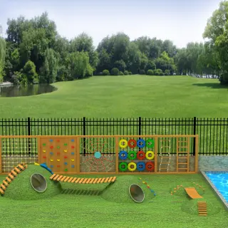 Multi-Functional Outdoor Adventure Playground - Integrated Climbing and Sensory Play Equipment for Prague Kindergarten - HonPlay