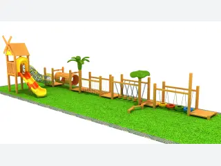 Adventure Wooden Obstacle Course - Outdoor Physical Training Equipment — HonPlay