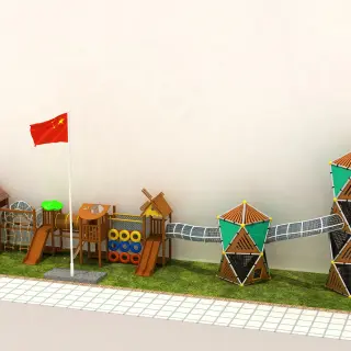 Windmill Adventure Outdoor Playground - Large Multi-Functional Play Structure for Beijing Kindergarten Projects - HonPlay