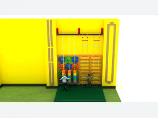 Indoor Wall-Mounted Adventure Climbing Frame - Multi-Functional Physical Training Equipment — HonPlay