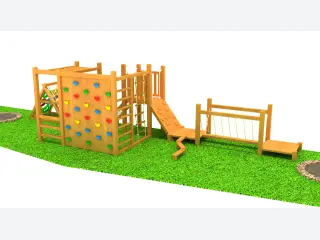 Wooden Adventure Playground Set - Outdoor Physical Training Equipment (HP-160) — HonPlay