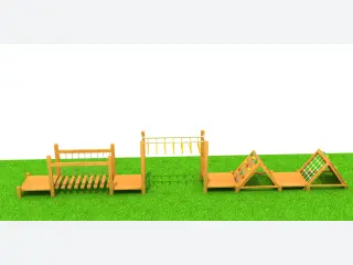 Wooden Adventure Obstacle Course - Outdoor Physical Training Equipment (HP-161) — HonPlay