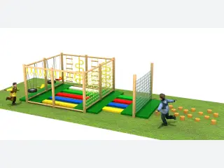 Wooden Adventure Obstacle Course - Outdoor Physical Training Equipment (HP-163) — HonPlay