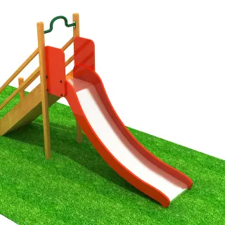 Classic Wooden Playground Slide - Durable Outdoor Play Equipment for Warsaw Kindergarten - HonPlay