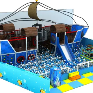 Pirate Ship Indoor Playground - Soft Play Equipment for Dubai Mall Play Zone - HonPlay