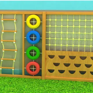 Multi-Functional Outdoor Climbing Wall Panel - Physical Training Equipment for Warsaw Kindergarten Playgrounds - HonPlay