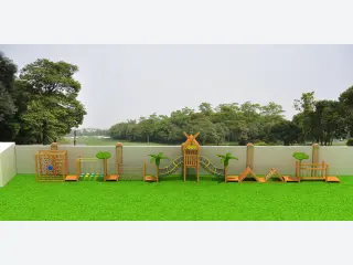 Wooden Adventure Obstacle Course - Outdoor Physical Training Equipment (HP-168) — HonPlay
