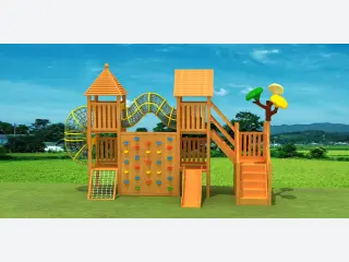 Adventure Wood Series Playground - Eco-Friendly Outdoor Play Equipment — HonPlay