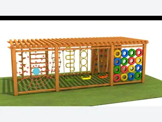 Multi-Functional Wooden Adventure Playground - Outdoor Climbing Frame — HonPlay
