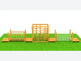 Wooden Adventure Obstacle Course - Physical Training Equipment — HonPlay