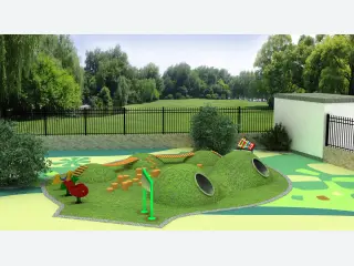 Nature-Themed Mound Playground - Outdoor Landscaped Play Equipment — HonPlay
