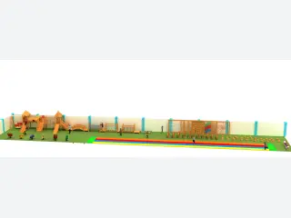 Multi-Functional Wooden Adventure Playground - Comprehensive Outdoor Play Equipment — HonPlay