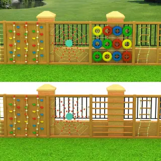 Outdoor Modular Climbing Wall System - Multi-Functional Playground Equipment for Warsaw Kindergarten Projects - HonPlay