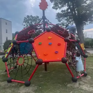 Geometric Rope Climbing Dome - Outdoor Playground Equipment for Singapore Public Parks - HonPlay