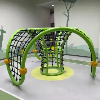 Geometric Rope Climbing Dome - Indoor Adventure Play Equipment for Dubai Mall Play Zone - HonPlay