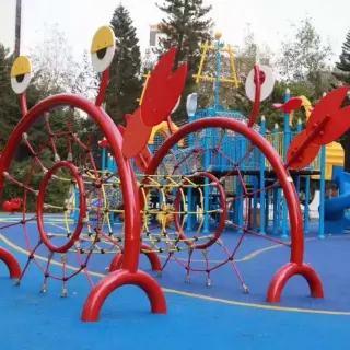 Crab Theme Rope Climbing Frame - Marine Series Outdoor Playground Equipment for Singapore Parks - HonPlay