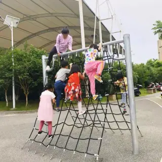 Outdoor Rope Climbing Frame - Durable Playground Net Climber for Singapore Urban Parks - HonPlay