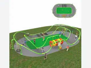 Multi-Functional Rope Climbing Obstacle Course - Outdoor Fitness Playground Equipment — HonPlay