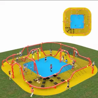 Multi-Functional Rope Climbing Course - Outdoor Adventure Playground Equipment for Warsaw Community Parks - HonPlay