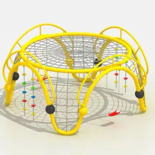 Orbital Rope Net Climber - Multi-Functional Outdoor Playground Equipment for Dubai Community Parks - HonPlay