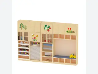 Multi-Functional Wooden Classroom Storage Unit - Creative Art Center for European Kindergartens — HonPlay