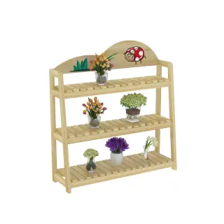 Wooden Nature Corner Display Rack - Educational Kindergarten Furniture for Germany Market - HonPlay