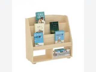 Wooden Montessori Bookshelf - Child-Friendly Library Storage — HonPlay