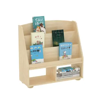 Wooden Montessori Bookshelf - Child-Friendly Library Storage for Berlin Kindergarten Market - HonPlay