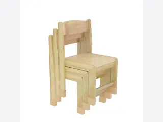 Stackable Wooden Children's Chair - Durable Preschool Furniture — HonPlay