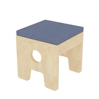 Wooden Activity Stool with Soft Cushion - Durable Indoor Furniture for Prague Kindergarten - HonPlay