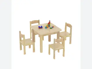Solid Wood Children's Table and Chair Set - Preschool Furniture for Kindergarten and Daycare Centers — HonPlay