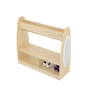 Wooden Children's Dress-Up Center - Montessori Storage Furniture for Prague Kindergarten - HonPlay