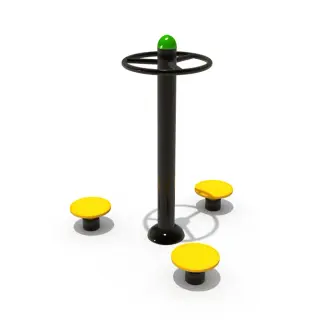 Triple Waist Twister - Outdoor Fitness Equipment for Warsaw Public Parks - HonPlay