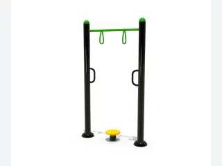 Outdoor Fitness Station with Pull-up Bar and Waist Twister - Durable Community Park Exercise Equipment — HonPlay