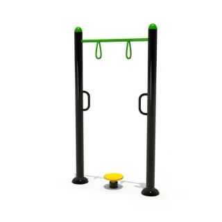 Outdoor Fitness Station with Pull-up Bar and Waist Twister - Durable Community Park Exercise Equipment for Berlin Urban Spaces - HonPlay