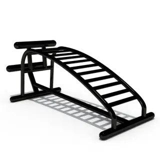 Curved Outdoor Abdominal Bench - Commercial Fitness Equipment for London Public Parks - HonPlay