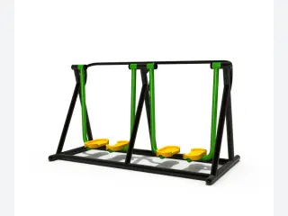 Double Air Walker Outdoor Fitness Station - Durable Community Park Exercise Equipment — HonPlay