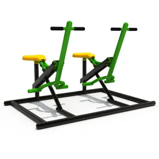 Outdoor Double Horse Rider Fitness Station - Community Park Exercise Equipment for Warsaw Public Spaces - HonPlay